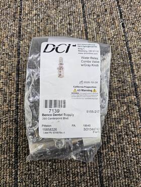 7139 Dci Water Relay Combo Valve With Flow Control Gray Knob