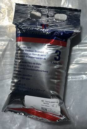72270-01 Delta Delta-lite Conformable Fiberglass Cast Tape 6823a 3 Inch 7.5cm X 3.6m White Bx Of 10