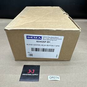 633gap.b1 Dema Engineering 633 Blend Center Single Station Dispenser - Blue Button / 1 Gpm Warranty