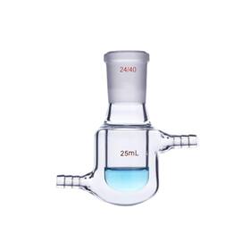 Jtsp25ml2440n1 Deschem 25ml 24/40 Single Neck Jacket Glass Flask Reaction Vessel Lab Reactor Jtsp25ml2440n1 Deschem 25ml 24/40 Single Neck Jacket Glass Flask Reaction Vessel Lab Reactor
