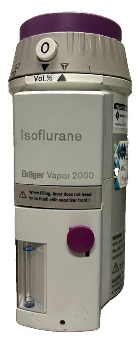 M35160 Dr Ger Drager Vapor 2000 Vaporizer Isoflurane
