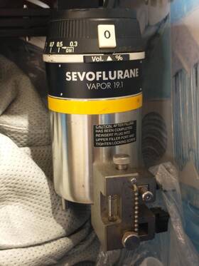 Arnc-0496 Drager 19.1 Sevoflurane Anesthesia Vaporizer