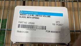 225260 Dwk Life Sciences Insert For Standard-opening Vials 0.1 Ml 100/box 225260 Dwk Life Sciences Insert For Standard-opening Vials 0.1 Ml 100/box