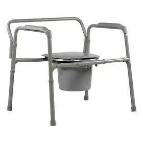 10374 Dynarex Commode Chair Gray Steel
