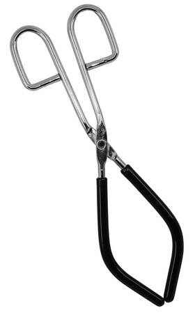 Eisco 849230009274 Beaker Tongs 9.75 Inch Long - Rubber Coated Jaws Nickel Plated Steel Holds I