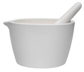 Ch0541g Eisco Porcelain Mortar And Pestle Set 64oz 1900ml - Heavy Duty Unglazed Gr