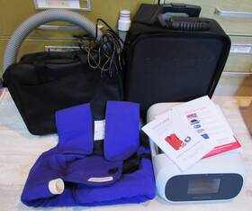 R240308145 Electromed Smartvest Clearway Touchscreen Therapy Vest Cases Paperwork Airway Clearance S