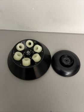 F34-6-38 Eppendorf Nice Woring Centrifuge Rotor With Lid Adapters F34-6-38 Eppendorf Nice Woring Centrifuge Rotor With Lid Adapters