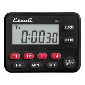 Escali 854202006779 Multi-task Four Event Digital Kitchen Timer With Clock Mode Magnetic