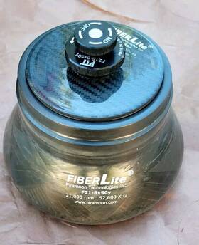 096-084275-02 Fiber-lite F21-8x50y Ultracentrifuge Fixed Angle Rotor 21 000 Rpm 52 800xg