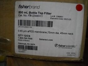 Fb12566511 Fisher Brand 500ml Bottle Top Filter Cat No Box Of 8 Fb12566511 Fisher Brand 500ml Bottle Top Filter Cat No Box Of 8