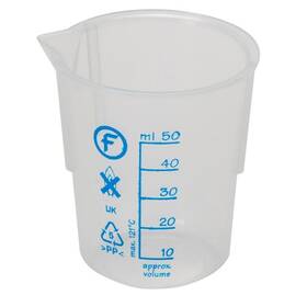 02-591-26 Fisher Scientific Polypropylene Low-form Beakers 50 Ml Capacity - 10/pk