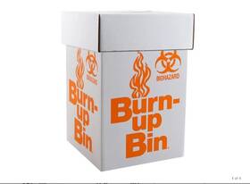 Fisher Scientific 03421525 Fisherbrand Burn-up Bin Biohazard Waste Boxes 12 X 20 In Box Of 6 Floor Mod