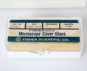 Fisher Scientific 12-546-1 Fisherbrand Microscope Cover Slips 22mm Glass Rounds 22cir-2 -1oz Pk