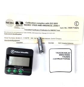 99m59s Fisher Scientific 99m/59s Traceable Timer Iso Certified New Includes Battery 99m59s Fisher Scientific 99m/59s Traceable Timer Iso Certified New Includes Battery
