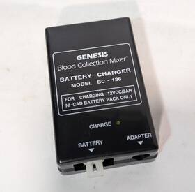 Bc-126 Genesis Blood Collection Mixer Battery Charger 12vdc 2ah As Shown