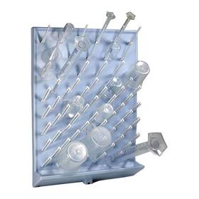 Globe Scientific 600213 High Impact Polystyrene Drying Rack Removable Pegs