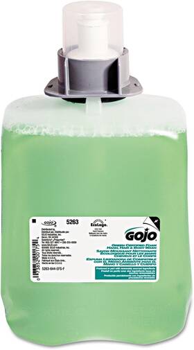5263-02 Gojo Green Certified Foam Hand Hair And Body Wash Cucumber Melon Scent 2000 Ml 5263-02 Gojo Green Certified Foam Hand Hair And Body Wash Cucumber Melon Scent 2000 Ml