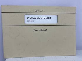 Gdm-8135 Gw Instek Instruction Manual For Digital Multimeter