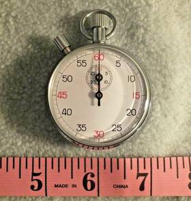 B61700-5100 H-b Intrument Company Instrument Analog Stopwatch With Crown Stopper Time 30min 0.2sec Int