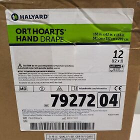 79272 Halyard Orthoarts Hand Drape Box Of 12 150in X 62in 114in