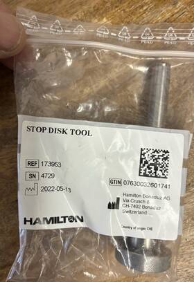 173953 Hamilton Microlab Star Stop Disk Tool Pn