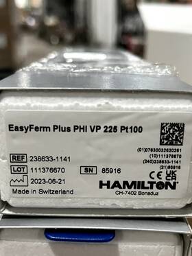 238633-1411 Hamilton New Easyferm Plus Phi Vp 225 Pt100 Ph Sensors Expiration 2030