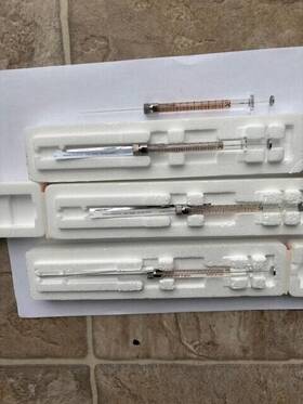 80330 Hamilton Set Of 4 Pre-owned Syringes 10 Ul Free Shipping