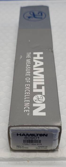 80901 Hamilton Ref. 50 L Model 1705 Lt Syringe