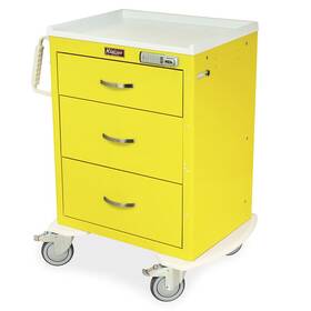 Mds2424e03 Harloff - M-series Short Isolation Cart Medium Width Three Drawers