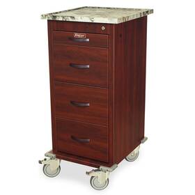 Wv240pc-cm Harloff - Wood Vinyl 240 Capacity Punch Card Medication Cart Wv240pc-cm Harloff - Wood Vinyl 240 Capacity Punch Card Medication Cart
