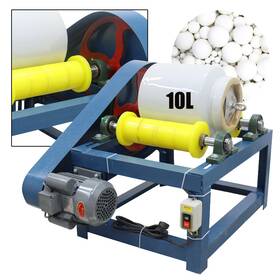 134183a Haywhnkn 10l Horizontal Lab Ceramic Ball Mill Wet/dry Grinding Machine All-rubber Roller