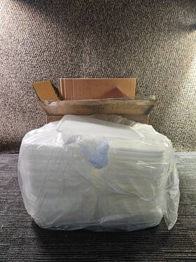 Hd-395-9300 Hospital Disposables Qty 100 Clear- Lid For Placenta Basin