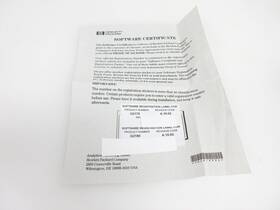 5040-9592 Hp Hewlett Packard Software Certificate License Registration G2170 G2180