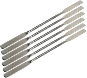 Hti 659699581439 6 Pcs Lab Spatula Set 2-in-1 Design Square/round Ends Mixing Spoons Samplers 7 Inch