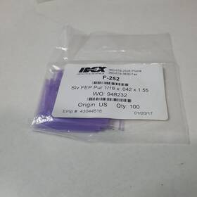 F-252 Idex 100 Nos Nanotight Sleeves Purple 1/16 Inch Od X .042 Id 1.55 F-252 Idex 100 Nos Nanotight Sleeves Purple 1/16 Inch Od X .042 Id 1.55