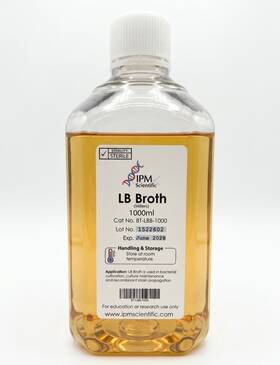 Ipm Scientific Bt-lbb-1000 Premium Luria Broth Lb Liquid Millers Modification High Salt