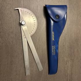 0048b Jamar Vintage Metal Goniometer With Case