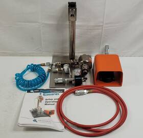 A10001 Kebby Industries Power Crimper Vial Crimping Assembly With Stand And Foot Pedal A10001 Kebby Industries Power Crimper Vial Crimping Assembly With Stand And Foot Pedal