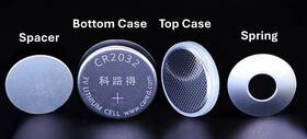 Cr2025 Kelude Ss304 Coin Cell Case Sets Spring And Spacer For Battery Research