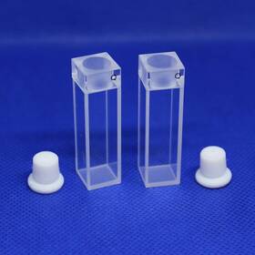 3qs010 Lab4us Quartz Fluorescence Cuvette Cells With Stopper Top Set Of 2 3qs010 Lab4us Quartz Fluorescence Cuvette Cells With Stopper Top Set Of 2