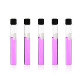 Lvh005us Labvida 40pcs Of Glass Serological Test Tubes With Black Bakelite Screw Caps Silicon