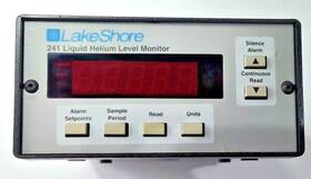 T185162 Lakeshore Cryotronics Cyrotronics Model 241 Liquid Helium Level Monitor See Video T185162 Lakeshore Cryotronics Cyrotronics Model 241 Liquid Helium Level Monitor See Video