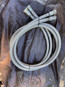 Leybold 016215114153 Helium Return And Supply Lines High Pressure Cryogenic Hose 10 Perfect Leybold 016215114153 Helium Return And Supply Lines High Pressure Cryogenic Hose 10 Perfect
