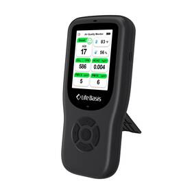 Lsam003 Lifebasis Air Quality Monitor Indoor 11-in-1 Detector With Stand