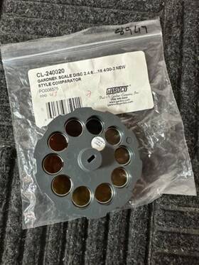 240020 Lovibond Gardener Style Comparator Scale Disc 430-2 Nip