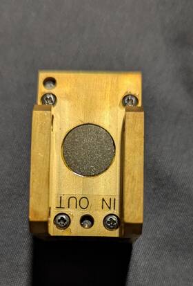 42ij1264 M Wave Microwave Wr42 Guide Isolator Gold-plated Low Loss 20-21.4 Ghz