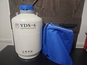 Yds-6 Magula Liquid Nitrogen Container 6 Dips Cover 6l Yds-6 Magula Liquid Nitrogen Container 6 Dips Cover 6l