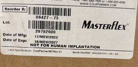 06427-73 Masterflex Partial Reel Of Cole-parmer Spooled Precision Pump Tubing