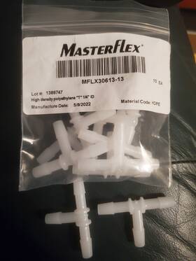 Mflx30613-13 Masterflex 69pcs - Union Fittings 1/4 Inch X Hose Barb Tee